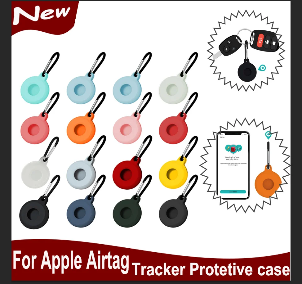 

1 шт., силиконовый чехол для Apple Airtag, 2021