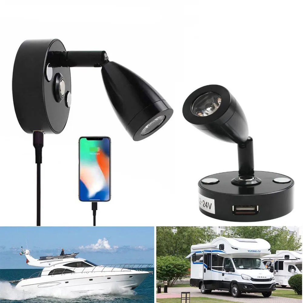 Светодиодный светильник для чтения внутренний RV лодки сенсорный выключатель