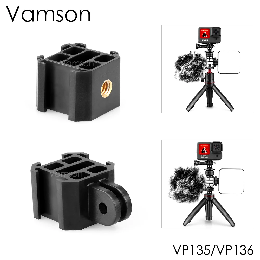 

Выдвижной адаптер-держатель Vamson для видеокамеры Gopro Hero 10 9 8 Xiaomi VP135