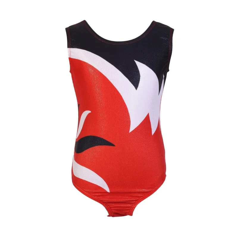 

Girls Children Kids Gymnastics Suit Breathable Soft Fashion Color Sleeveless Matching Gymnastics Suit Dance clothes