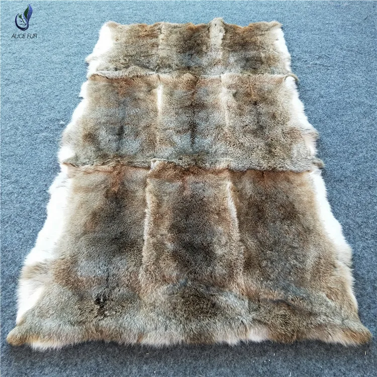 Окрашенная пластина из натурального кроличьего меха/черный кроличий мех|rabbit fur