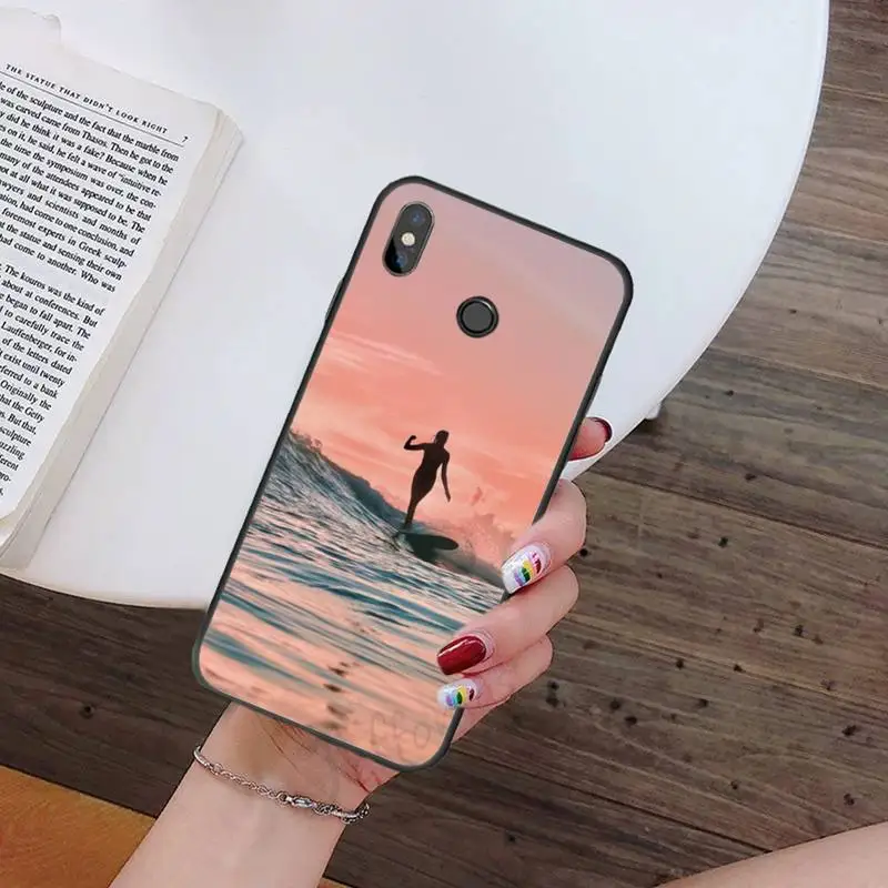 

Sea wave surf summer surfing ocean luxury high quality Phone Case funda For Xiaomi Redmi note 7 8 9 t k30 max3 9 s 10 pro lite