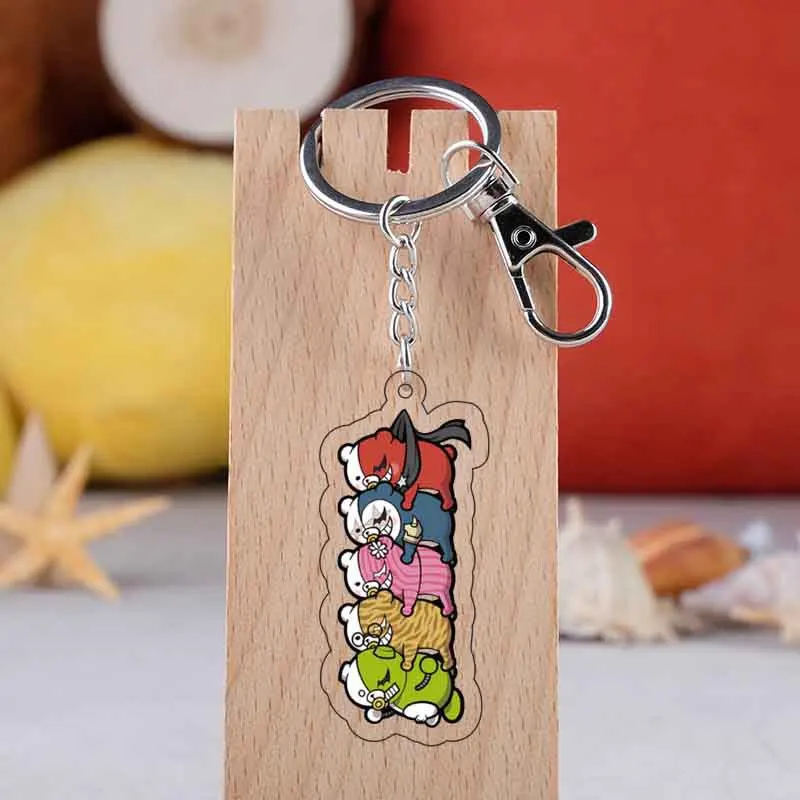 

Japanese Anime Danganronpa Fashion Cartoon Acrylic Keychain Couple's Charm Bag Accessories Fans Souvenir Otaku Gift Keyring New