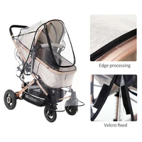 universal baby stroller rain cover baby carriage transparent rain cover raincoat windproof anti snow cover stroller accessories