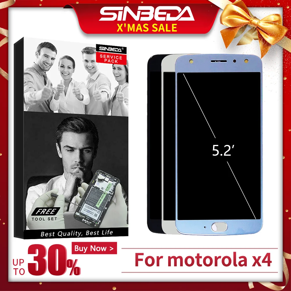5," для Motorola Moto X4 XT1900 ЖК-дисплей сенсорный экран дигитайзер сборка для Moto X4 дисплей ЖК-экран Замена