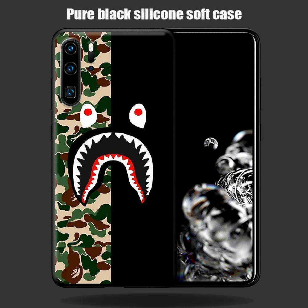 

Trend Fashion Brand BABE Phone Case For Huawei P Mate 10 20 30 40 Pro Lite Smart 2019 2021 black Prime Silicone Back Soft