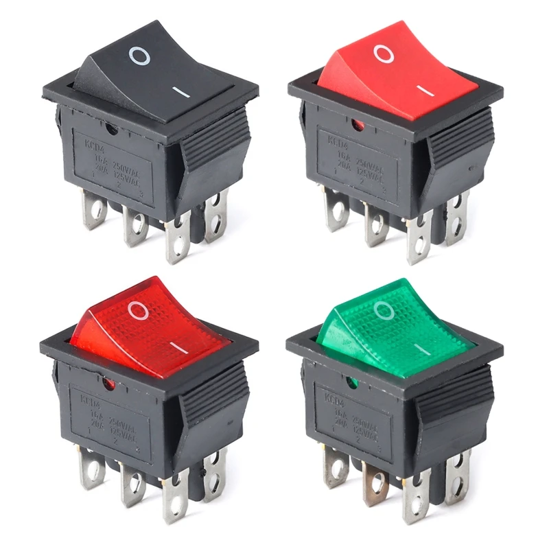 

Electric Hair Blower Rocker Switch Hair Dryer Parts 6 Pin Switch 4 Styles