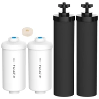 berkey purification compatible elements with 2 black filters bb9 2 2 fluoride filters pf 2 for gravity filter system