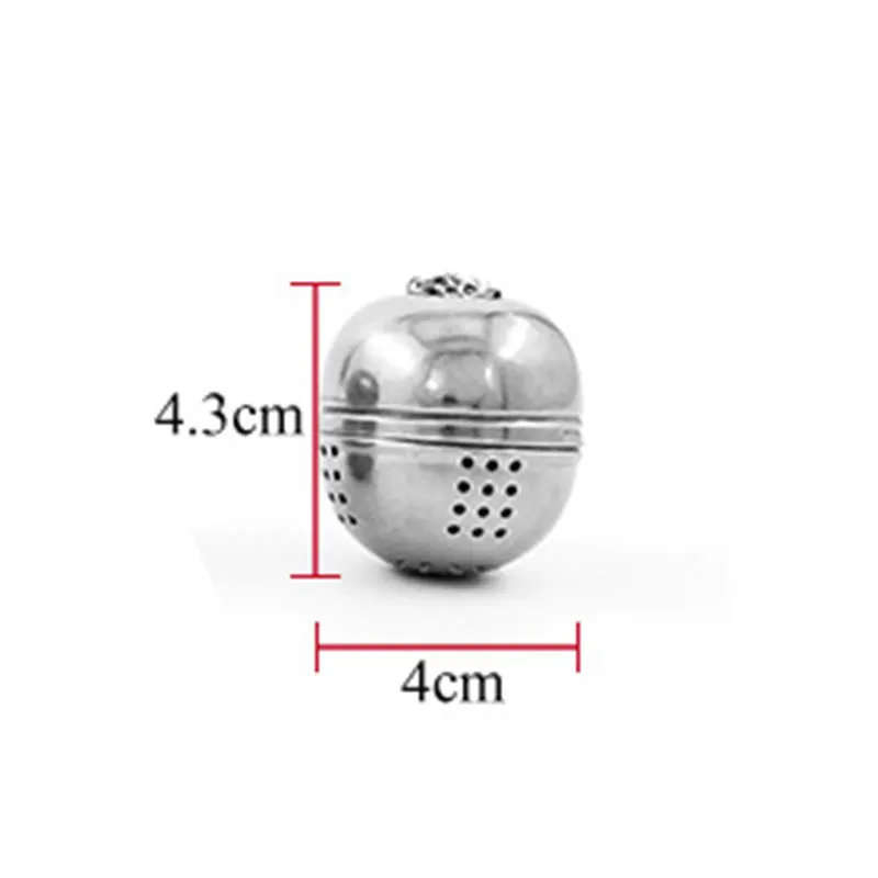 

New Stainless Steel Ball Tea Infuser Mesh Filter Strainer w/hook Loose Tea Leaf Spice Ball with Rope chain Home Kitchen Tools