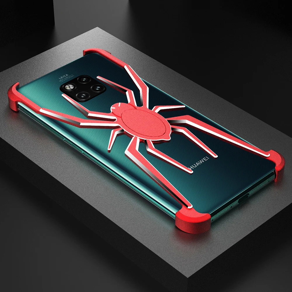 Алюминиевый чехол для телефона с изображением паука huawei mate 20 mate20pro P30 Pro vivo X27 IQOO