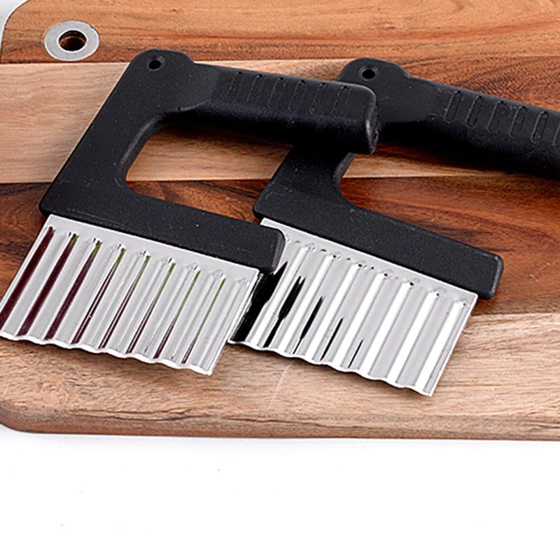 Волнистый измельчитель из нержавеющей стали картофеля фри резак слайсер