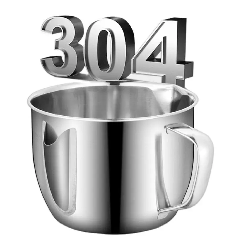 

1000mlKitchen pot Gravy Oil Soup Fat Separator Multi-Use 304 Stainless Steel Grease Oil Filter Strainer Cooking Pot Kitchen Tool