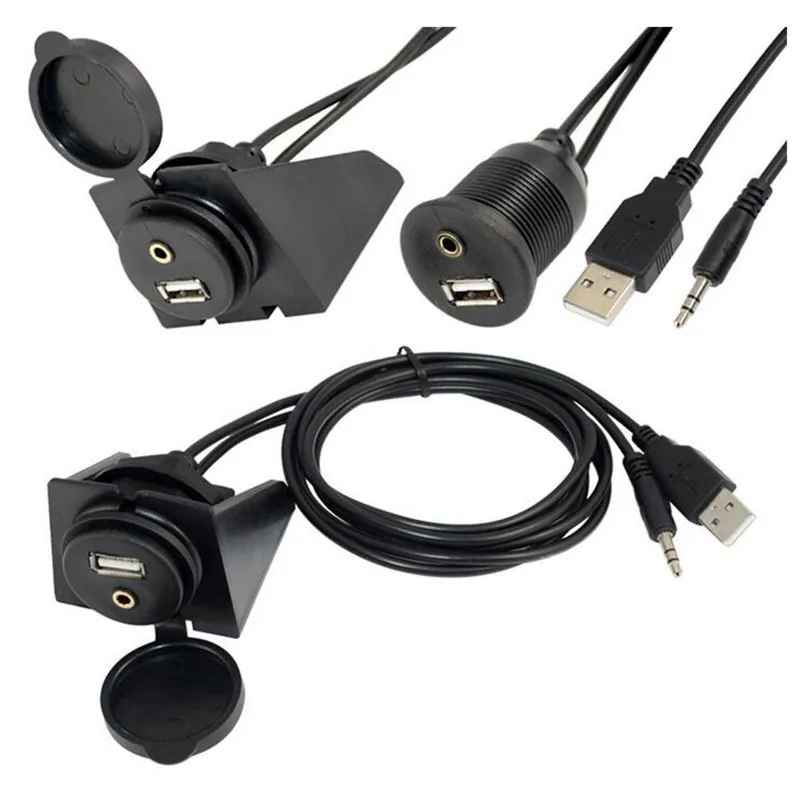 LBSC приборной панели автомобиля смывное крепление 3 5 мм аудио разъем USB2.0