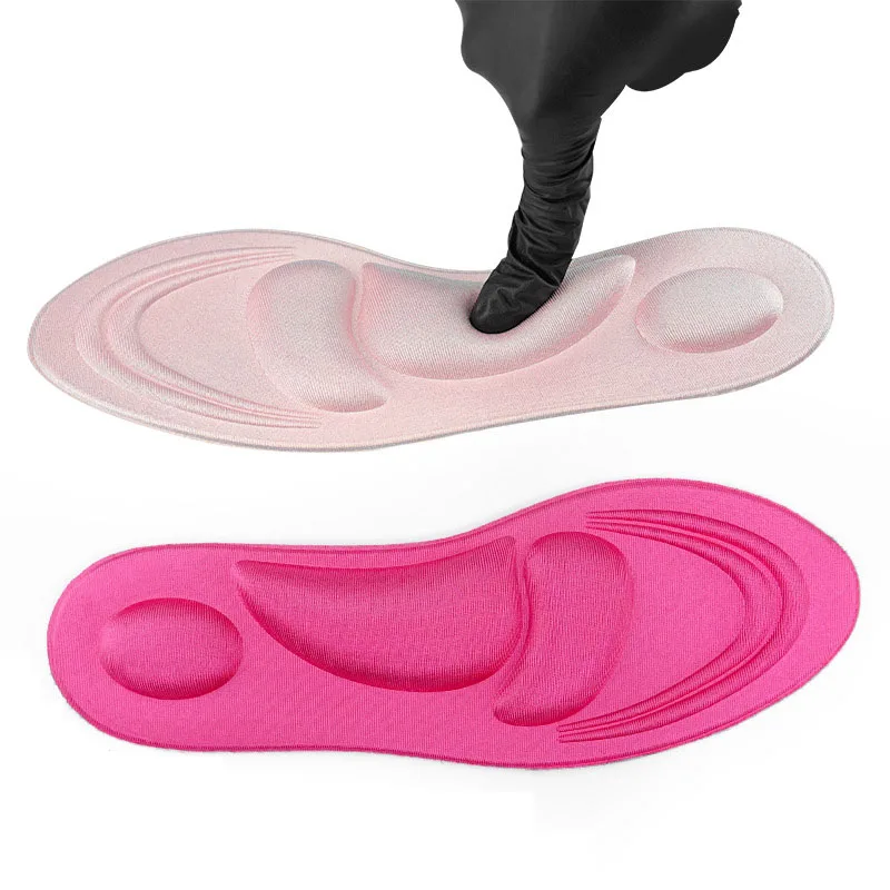 Women 4D Memory Foam Massage Insoles Comfortable Sponge Orthotic Insoles for shoe arch support pad