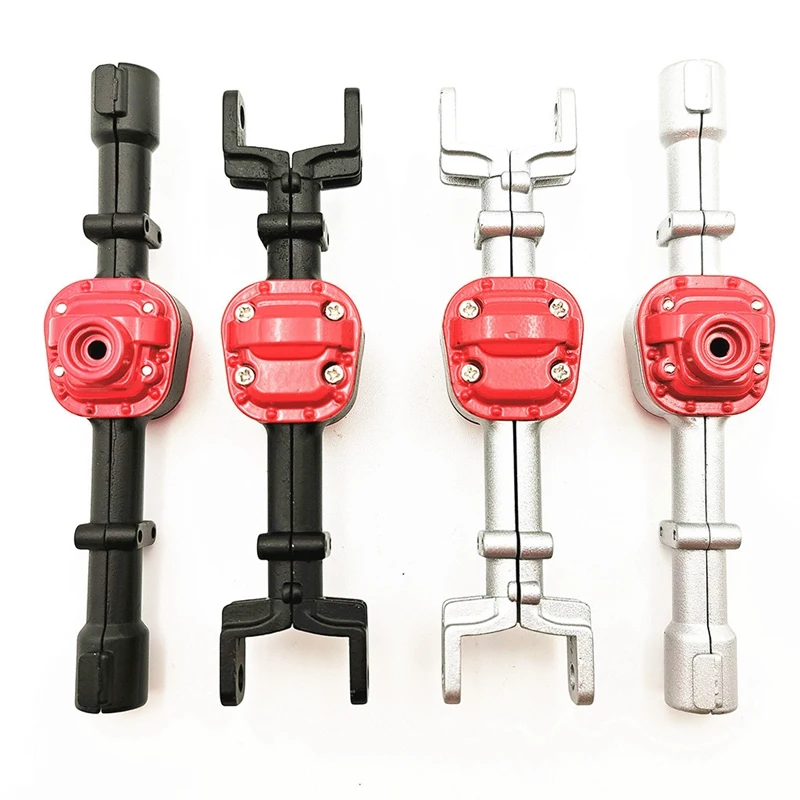 

2 Set RC Car Part: 1 Set Metal Front and Rear Axle Housing Accessories Toys & 1 Set Bridge Axle Gear Steering Cup Kit