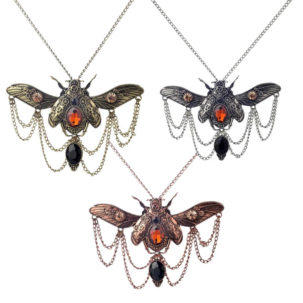 Ожерелье в стиле стимпанк из смолы пчела насекомое механическое с подвеской |