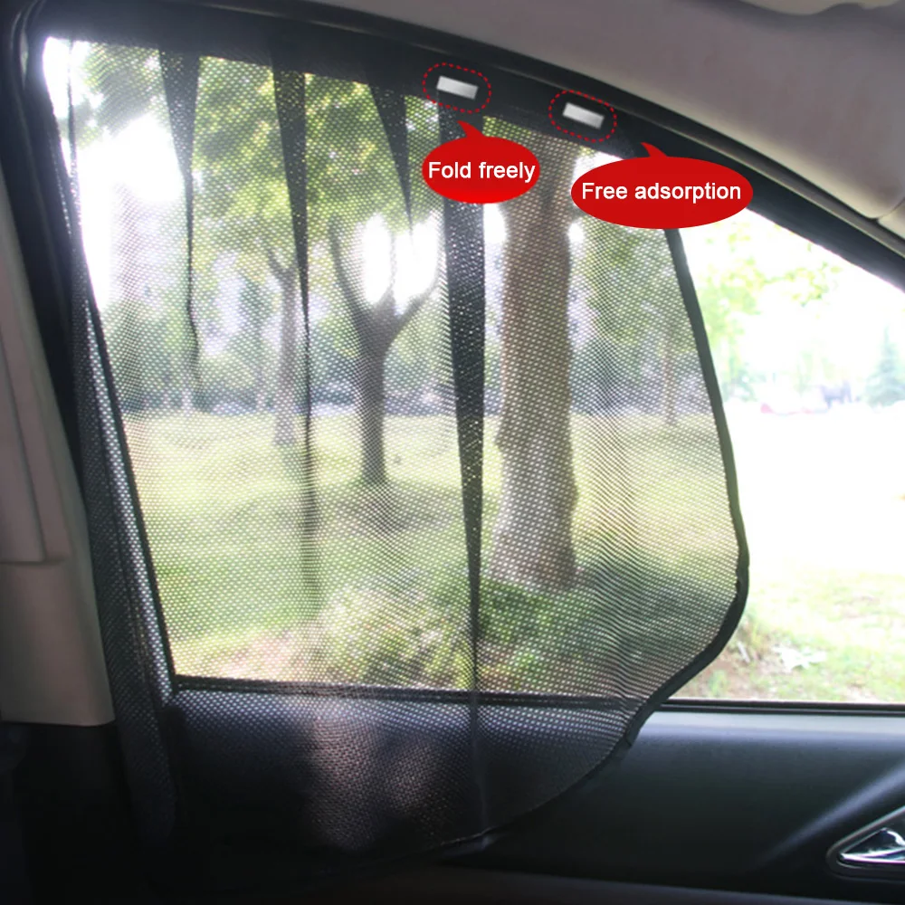 

Summer Magnetic Car Sun Shade UV Protection Curtain Car Window Sunshade Side Window Mesh Sun Visor Protection