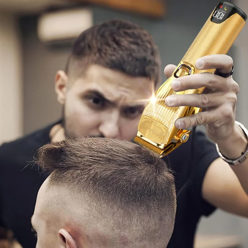 Аккумуляторная машинка для стрижки волос металл Парикмахерская 2500 мА/ч 5H салон