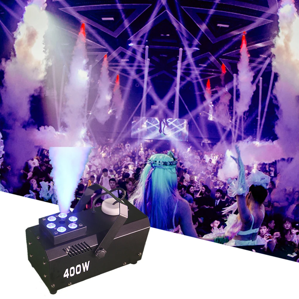 400W LED RGB 3IN1Smoke Machine Stage LED Par Light Moving Head Light Equipment Effect Fog Machine For DJ Disco Party Bar Club