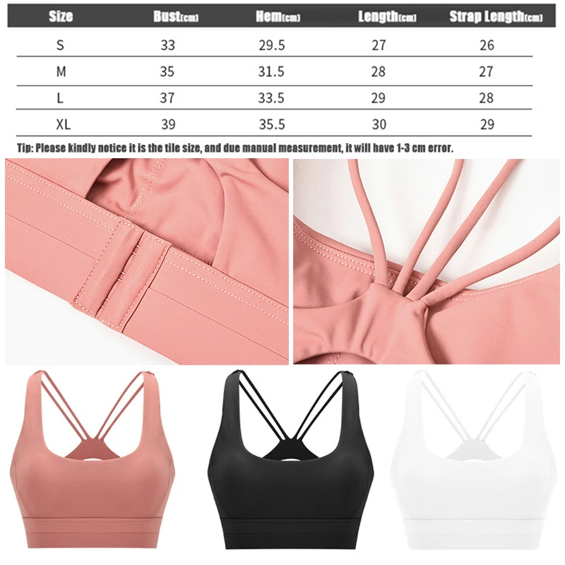 Суперсексуальный спортивный бюстгальтер Женский однотонный укороченный топ для