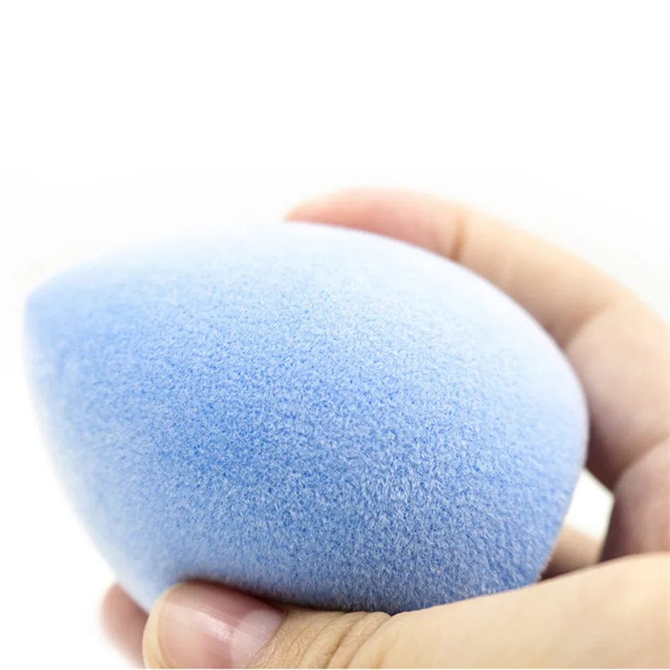O.TWO.O 1Pc Blue Face Makeup Sponge Puff Egg Facial Cosmetic Concealer Cream Foundation Powder Puff Makeup Foundation Sponge