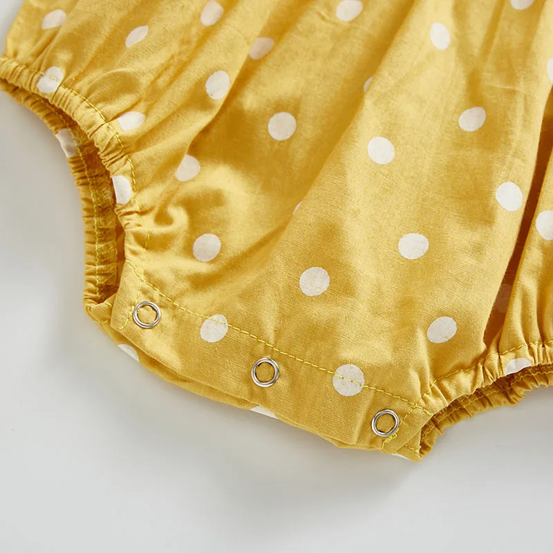 

Baby Girl Romper Summer Small Lapel Dots Newborn Baby Clothes For Girls Short sleeve Kids Boys Jumpsuit Baby Boys Outfits 0-2Y