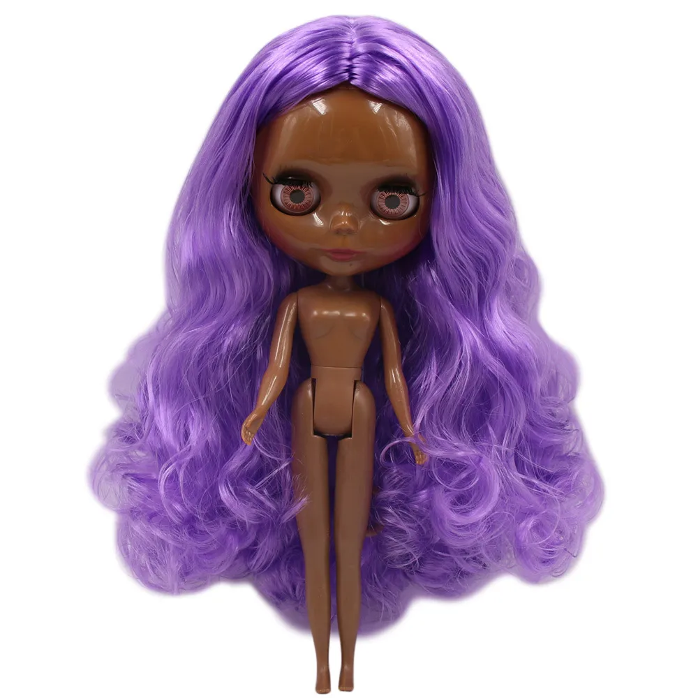 Ледяная Blyth фабрика кукла подходит для одевания самостоятельно DIY Изменить игрушка BJD Специальная цена - Цвет: super black
