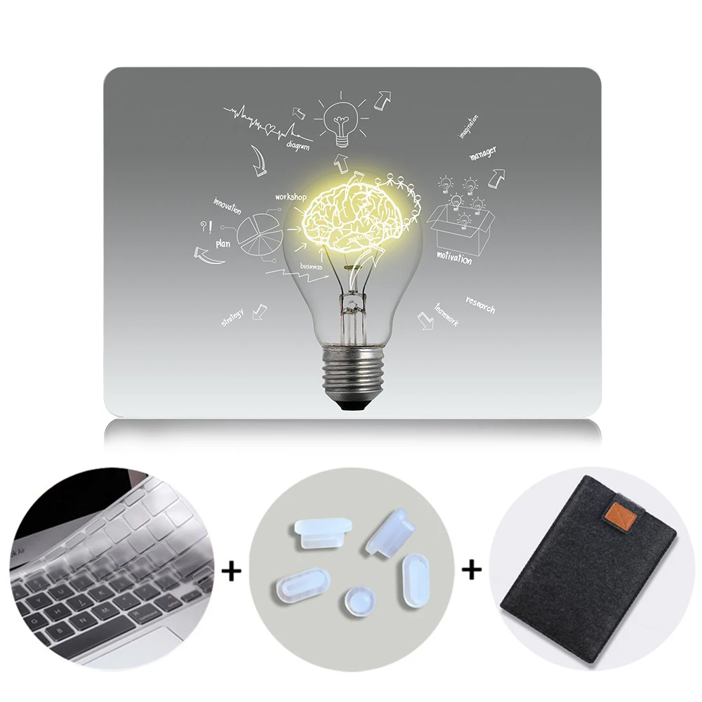 MB12 МТТ чехол для ноутбука Apple MacBook Air Pro Retina 11 12 13 15 Touch bar лампочка печатных mac book 12 дюймов жесткий - Цвет: MB12