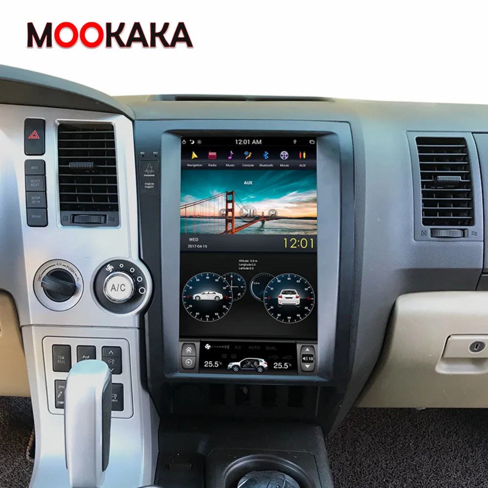 6 + 128G Android 11 для Toyota Tundra 2007-2011 Tesla 12 'вертикальный экран автомобильное Стерео