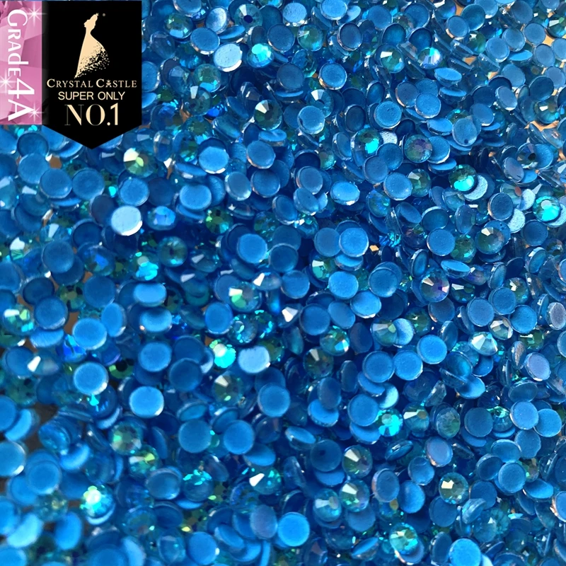 Флуоресцентный неоновый лак Crystal Castle 4A с плоской задней поверхностью без горячей