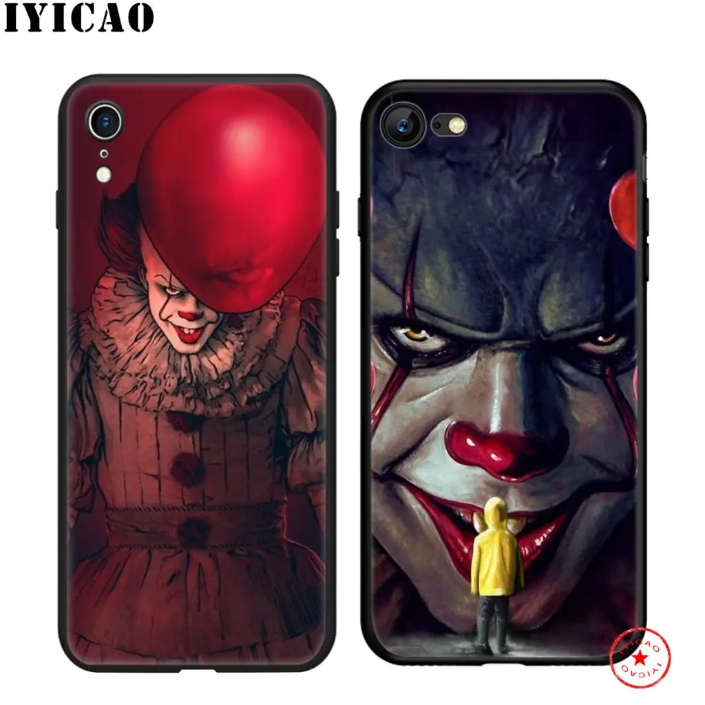 Мягкий Черный силиконовый чехол IYICAO IT Stephen King для iPhone 11 Pro Xr Xs Max X или 10 8 7 6 6S Plus 5 5S SE |