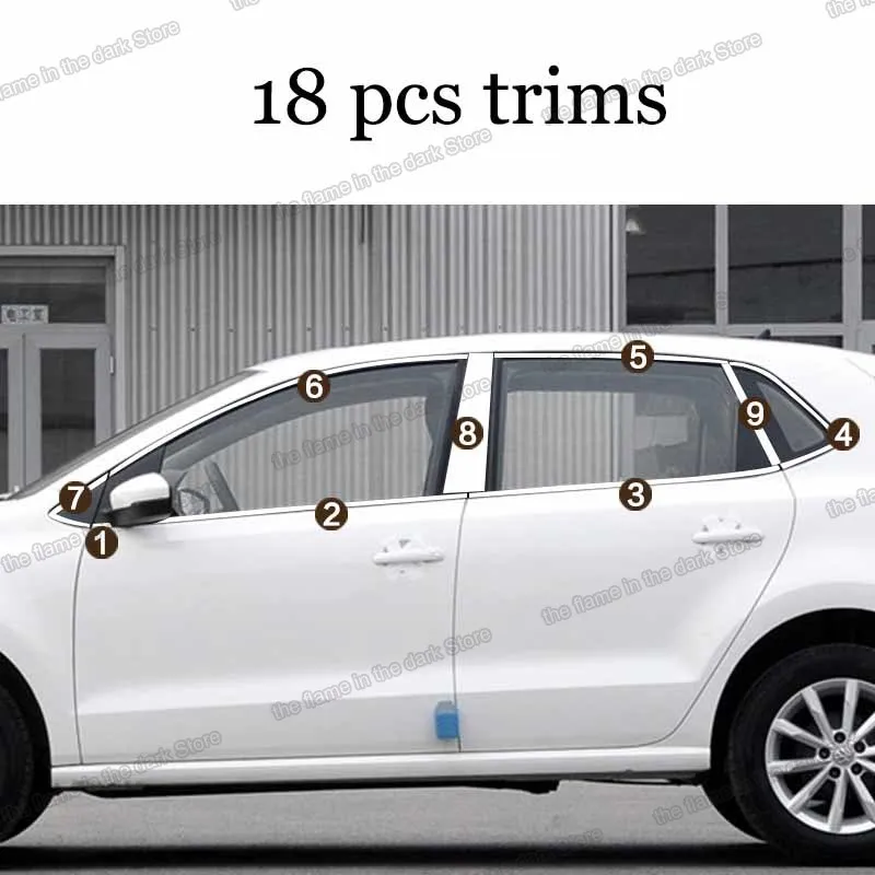 Стеклоподъемник из нержавеющей стали lsrtw2017 304 для volkswagen POLO MK5 2010 2011 2012 2013 2014 2015 2016