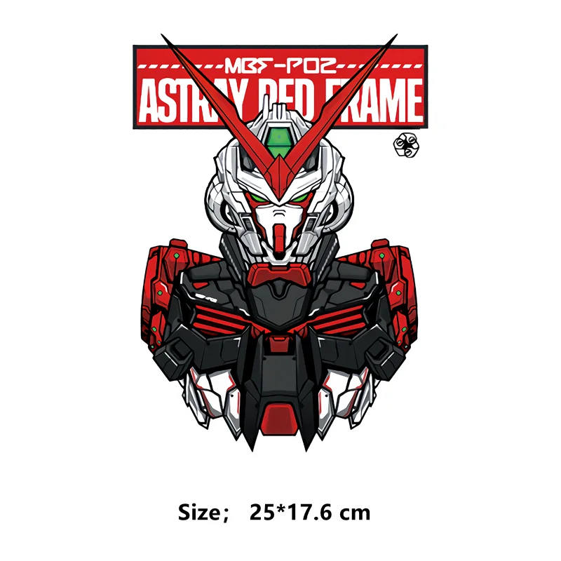 Японские Аниме патчи механика воина Термотрансферная наклейка на одежду сделай