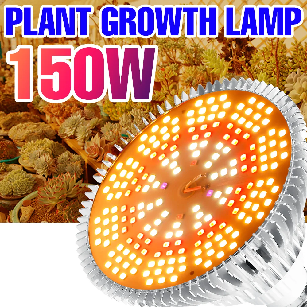 

85-265V LED Phyto Lamp E27 LED Full Spectrum Plant Grow Light Hydroponics Bulb Greenhouse Grow Tent Box Indoor 50W 80W 100W 150W