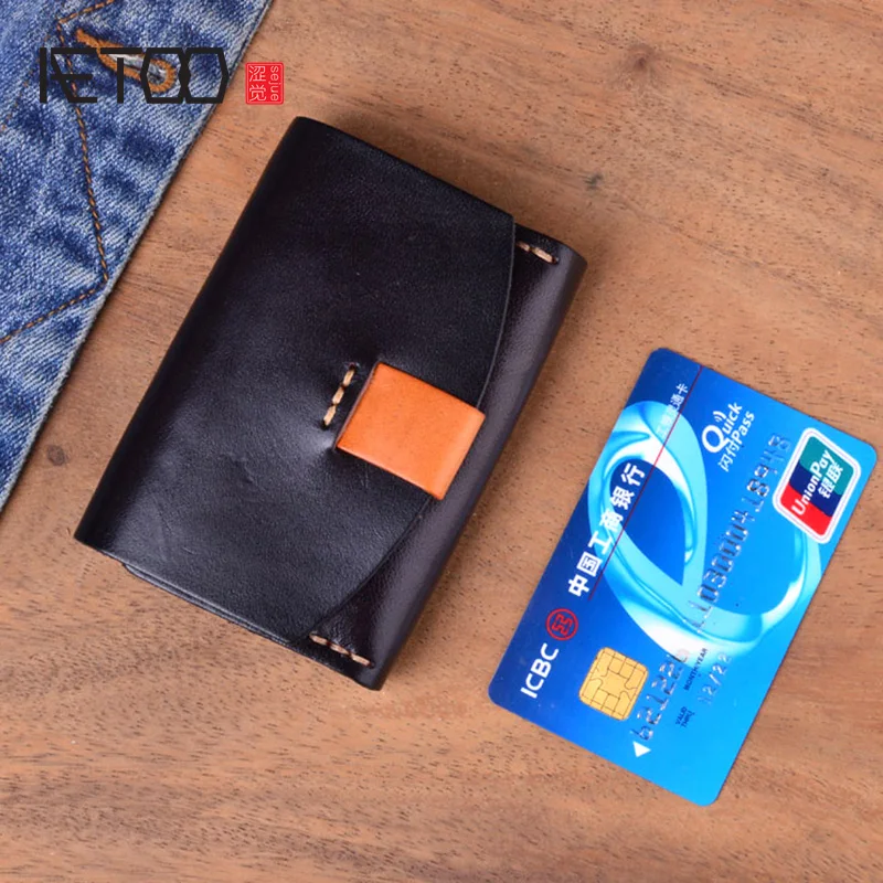 AETOO оригинальный ручной работы из натуральной кожи кошелек для женщин Винтаж