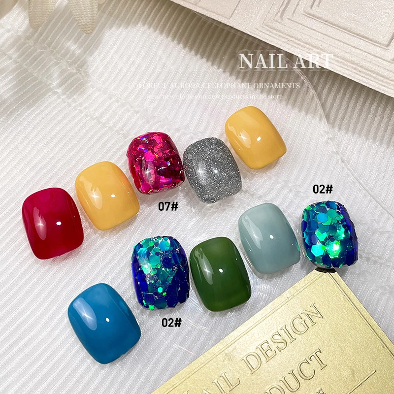 Новые украшения для дизайна ногтей блестки лазерные разноцветные смешанные