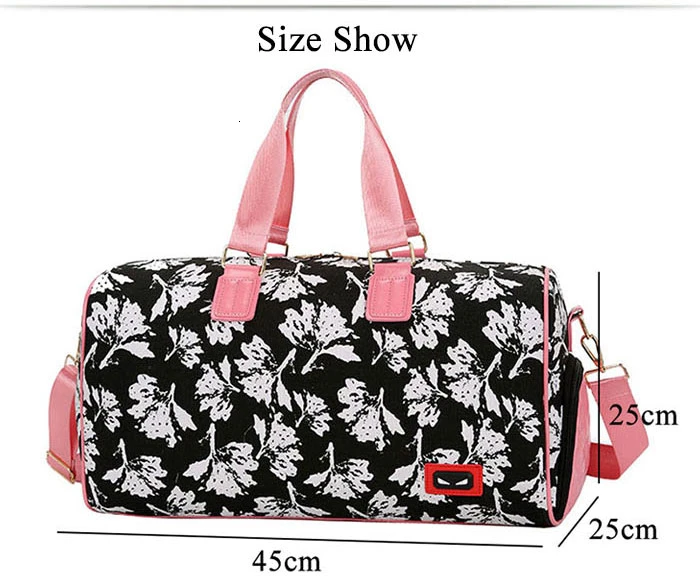 New Flowers Women Gymtas Yoga Bolsa Waterproof Sports Bags Shoes Men Gym Bags For Training Bag Tas Fitness Travel Sport Handbag