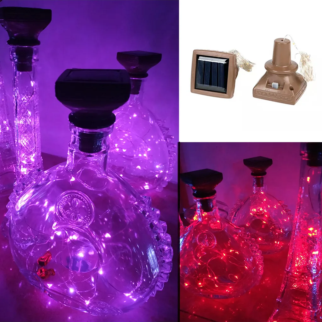 25 #20*2 м 20 штук солнечной энергии пробковая светодиодный светильник Звездное