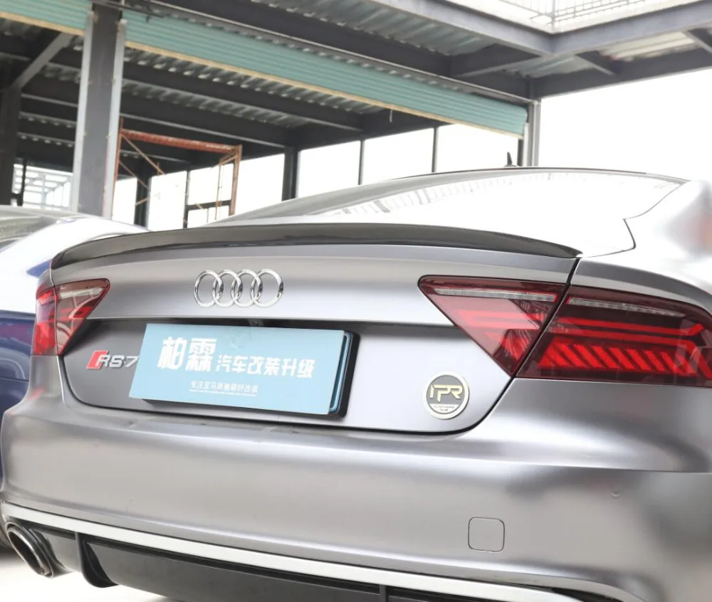 Углеродное волокно заднего крыло багажника выступ Спойлеры подходит для детей