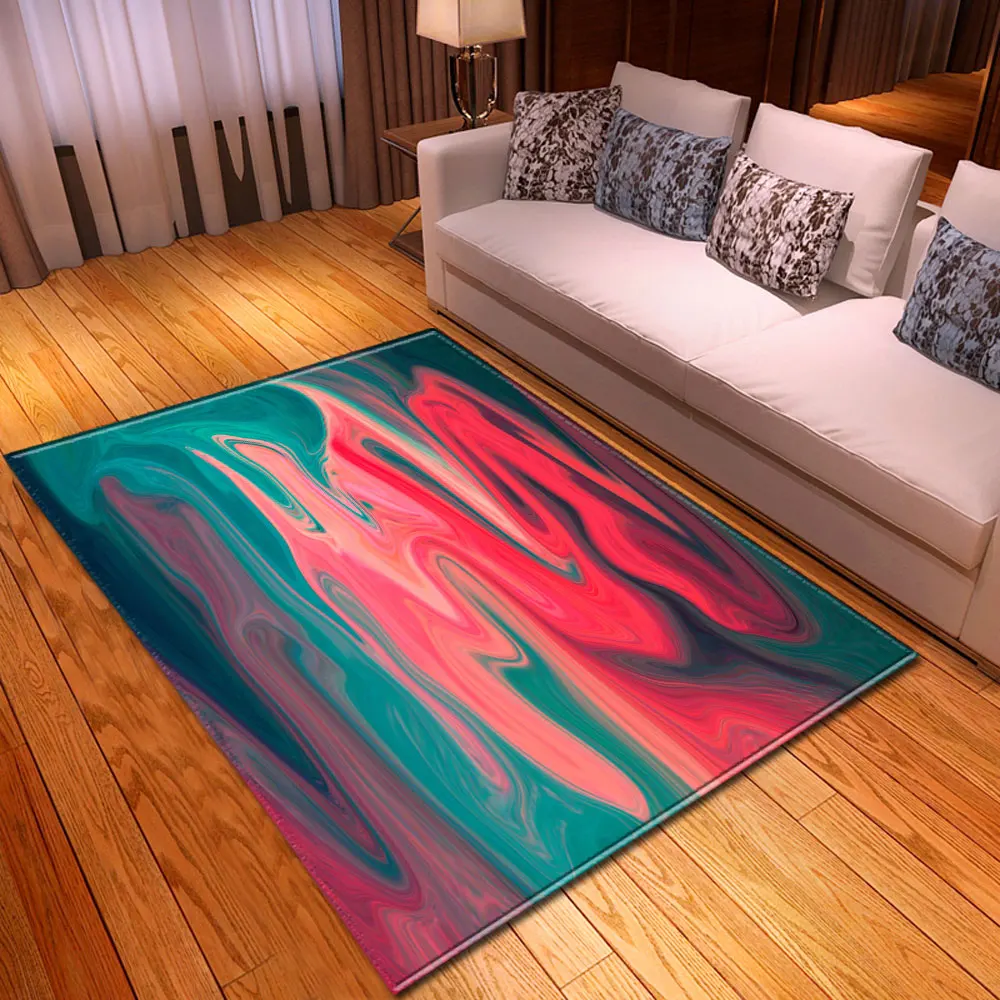 Скандинавские цветные ковры с принтом домашний декор прикроватные коврики для