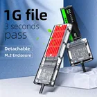 Чехол M.2 NVME SSD на USB 3,1, 10 Гбитс, двойной протокол M2 NVMe, PCIe NGFF SATA M2 NVMe, адаптер корпуса с OTG для M.2 SSD