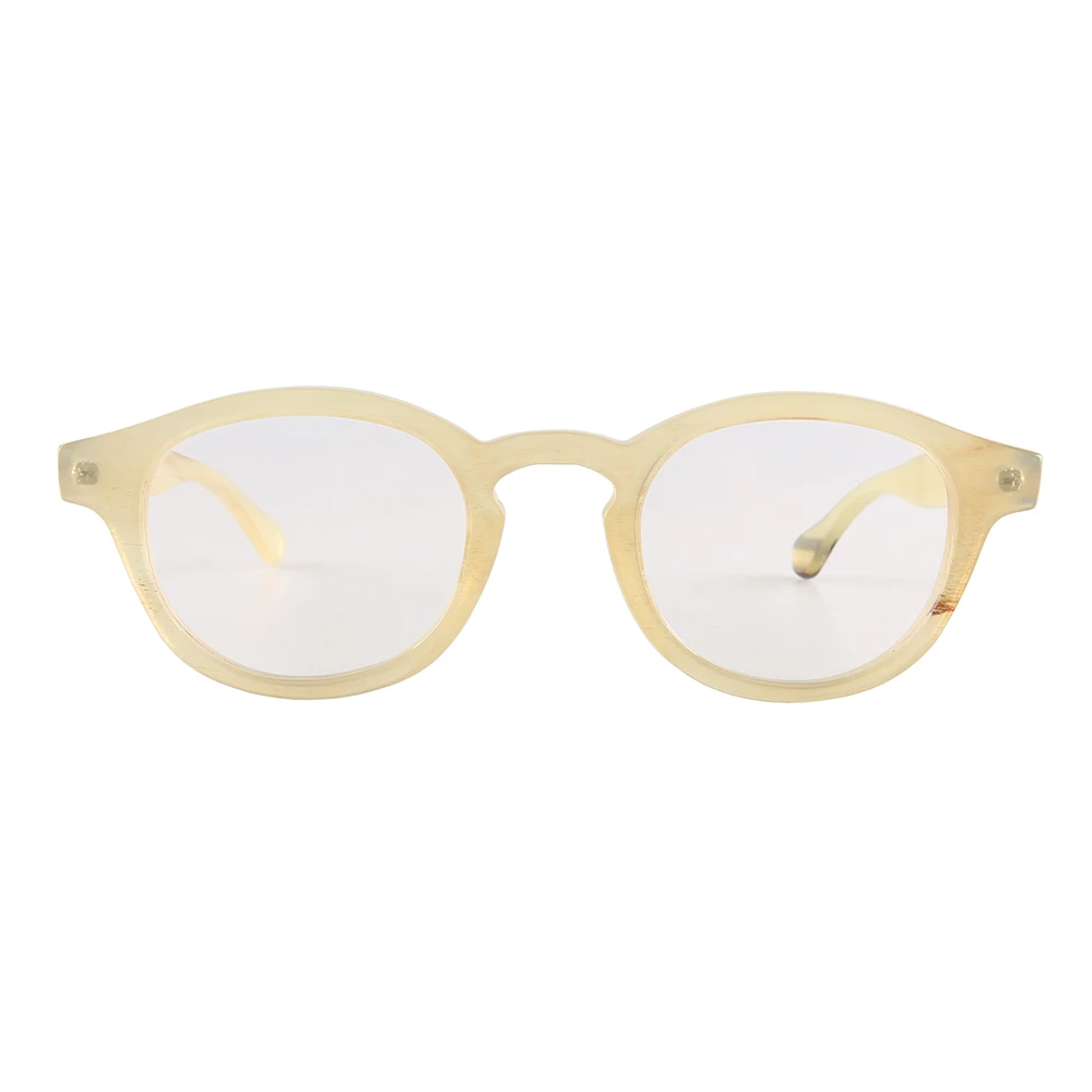 

Large horn optical eyeglasses spectacle glasses eyewear frame classic oval jelly transparent light yellow beach sunglasses