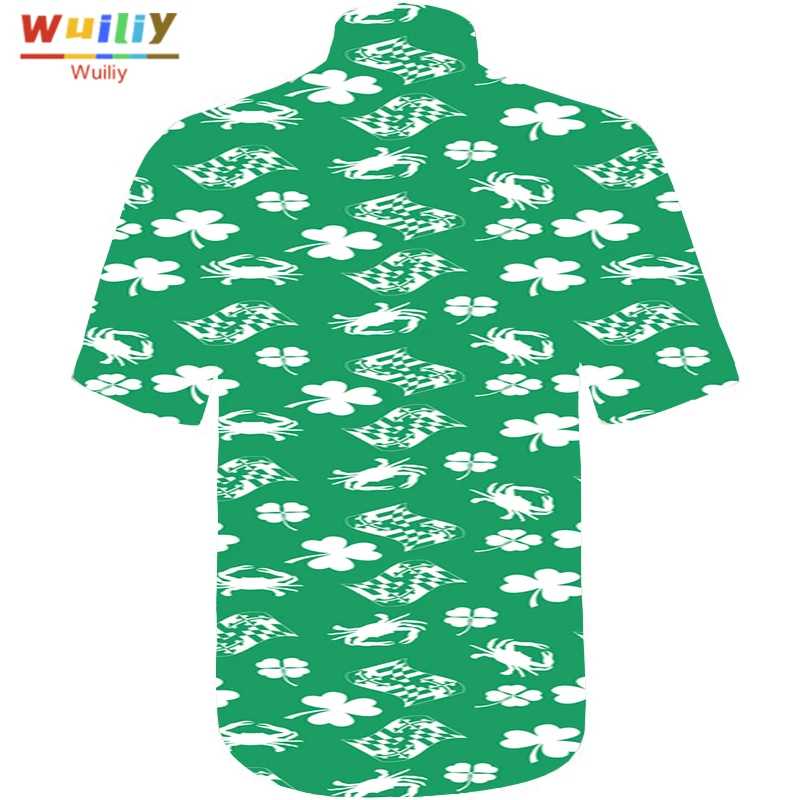 

Men's Graphic Folk-Custom Button Down Shirts Novelty Beach 3D Pattern Summer Hawaiian Tops Fashion Shirt