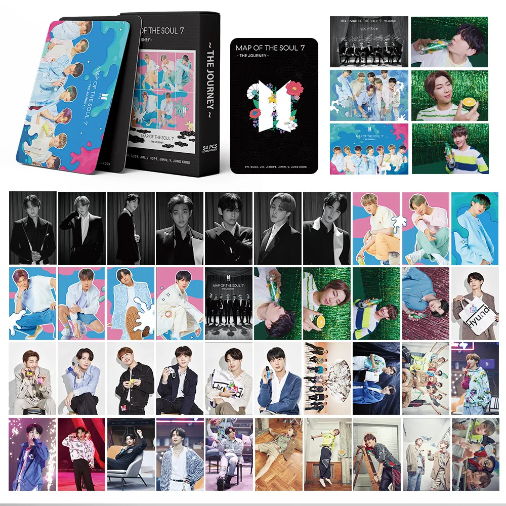 2020 Новый K POP Bangtan Boys ЛОМО карта Фотокарта плакат души 7 путешествие армия Чжон ку