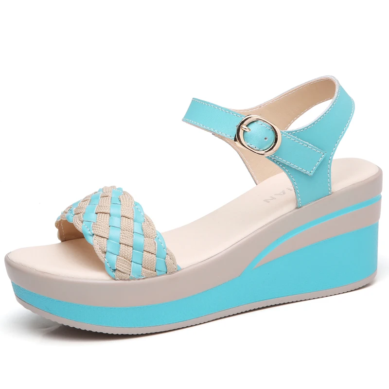 Новинка 2019 года Летние босоножки женская обувь на плоской подошве женские