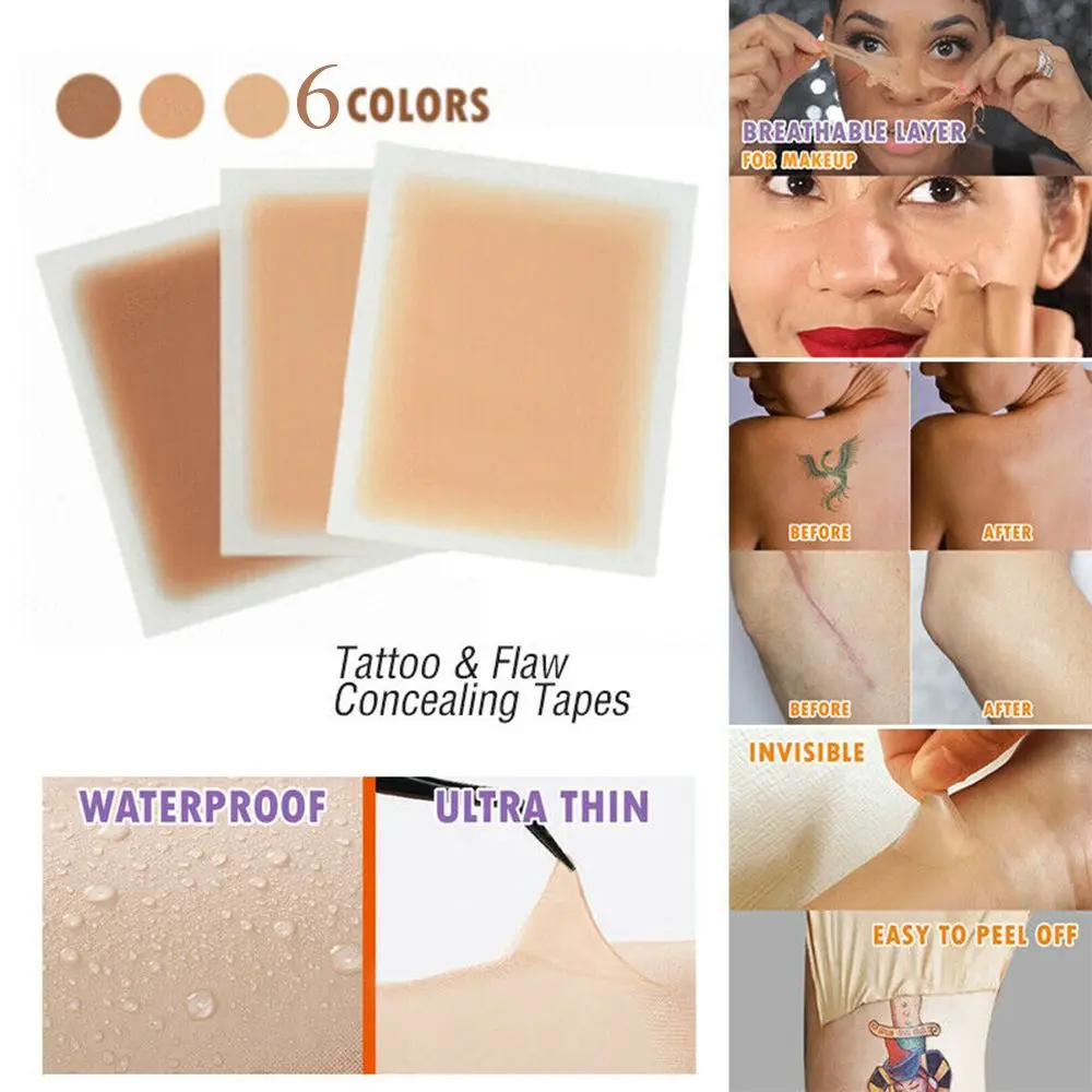 

Convenient Birthmark Concealing Waterproof Skin-Friendly Scar Acne Cover Tattoo Cover Up Sticker Concealer