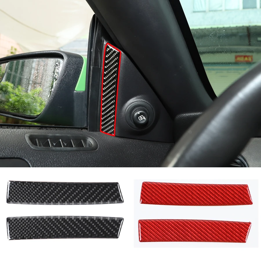 

2pcs/set Carbon Fiber A-pillar inner decoration sticker For Ford Mustang 2009-2013 Accessories Car Styling
