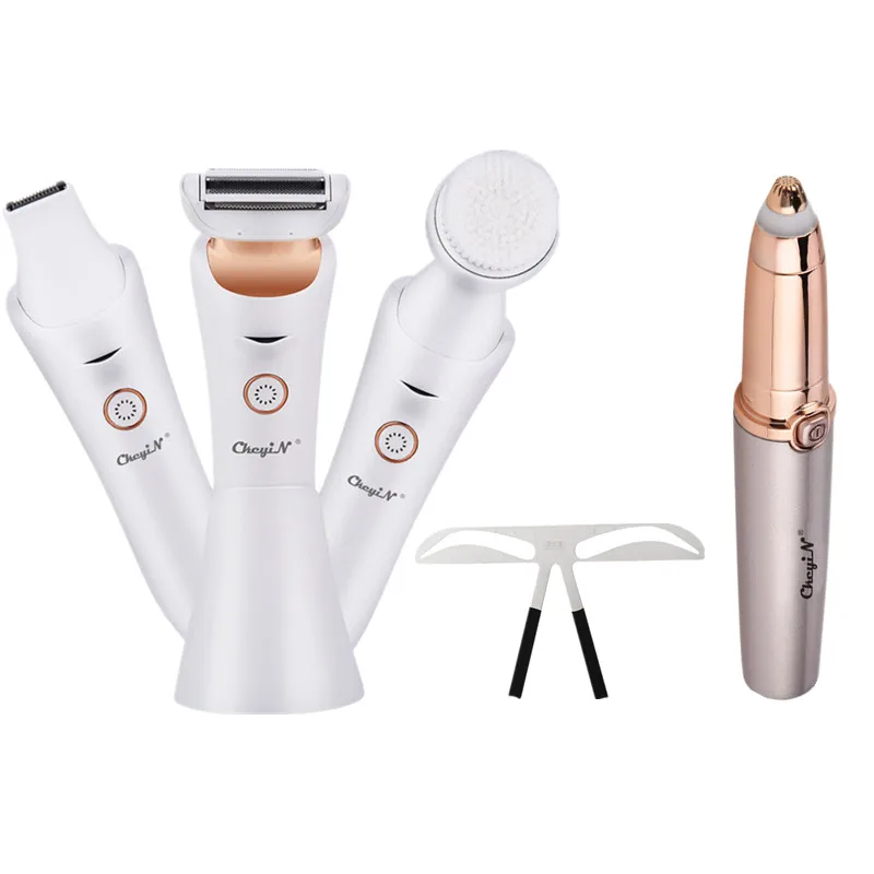 Бритва Женская аккумуляторная для удаления волос триммер бровей с зарядкой от USB