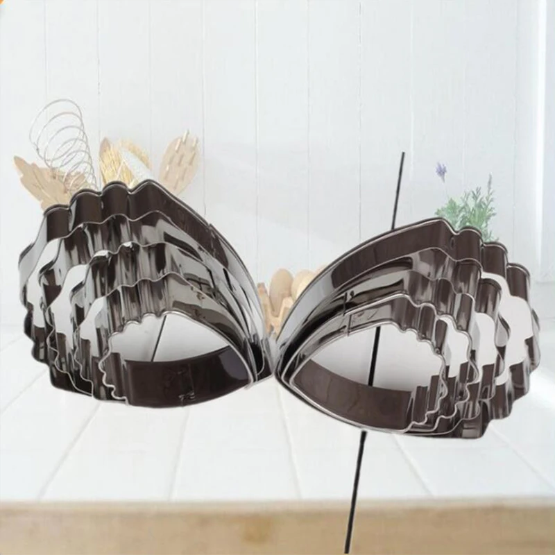 4 шт. нержавеющая сталь размер пресс-форм пион лепестковая форма для