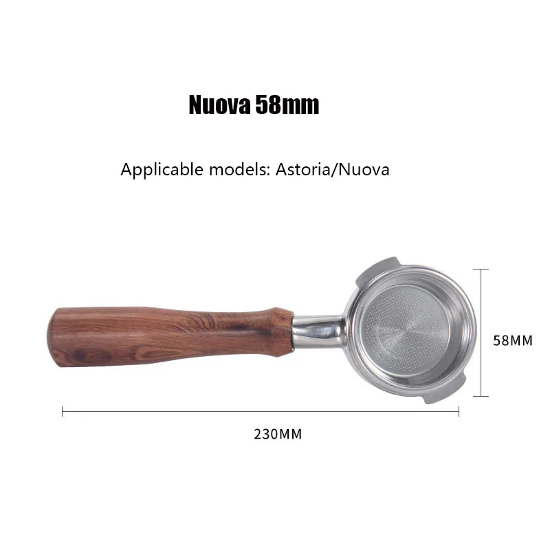 58 мм портафильтр древесины Кофе машина без внутренней подошвы держатель фильтра